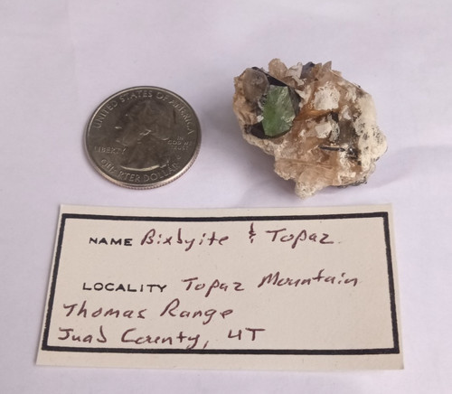 Topazio bixbyite cristallo - topazio,