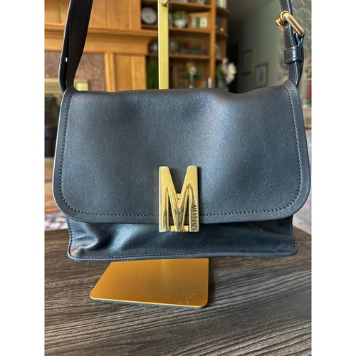 Moschino black leather - moschino,