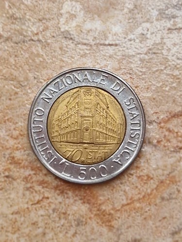 Moneta 500 lire - , 70°