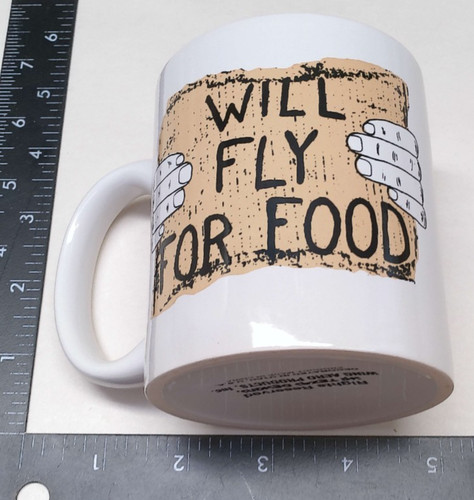 Will fly for food - food, divertente