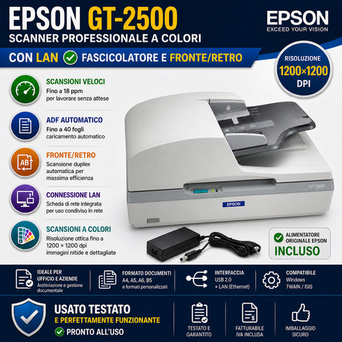 Epson 2500 con lan - gt-2500,