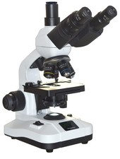 Trinoculare Laboratorio Microscopio 2500x Semi Piano Ottiche LED Display Abbe