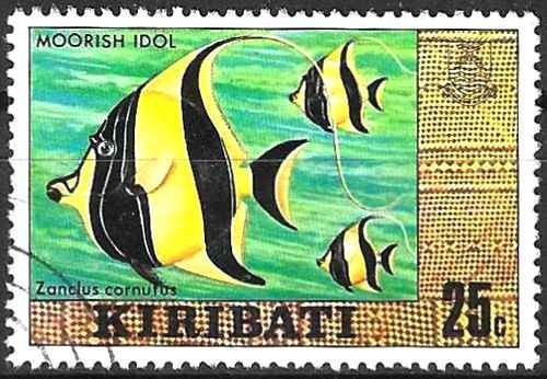 Timbre poissons kiribati - poissons, 11