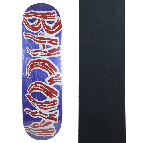 Bacon skateboard deck logo - bacon,