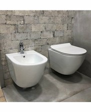 Coppia di sanitari wc e bidet