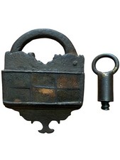 Lucchetto o serratura in ferro