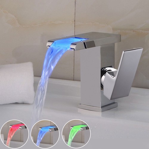 Rubinetto lavabo led con luce