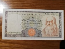 50000 lire leonardo - lire,