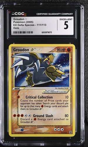 Cgc groudon gold star - cgc,