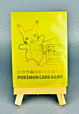 X1 sleeve Pikachu 25th Anniversary Golden Box Pokemon Center Card Game Originale