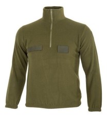 MAGLIONE pile verde oliva con