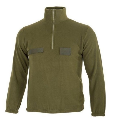 Maglione pile verde oliva con - pile,