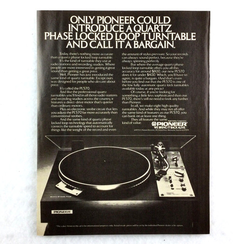 Pioneer giradischi pl570 - giradischi,