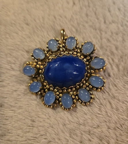 Spilla pendente fiore - , cabochon