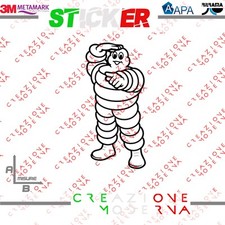 ADESIVO STICKER OMINO MICHELIN MISURE PERSONALIZZATE