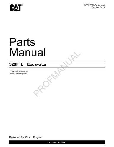 Catalogo ricambi escavatore
