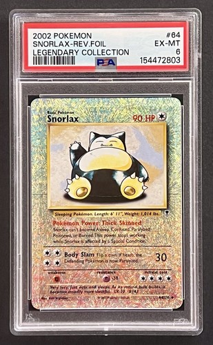 Pokemon snorlax 2002 reverse - pokemon,