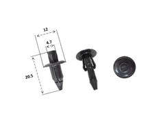 Rivetto plastica x - in, 12