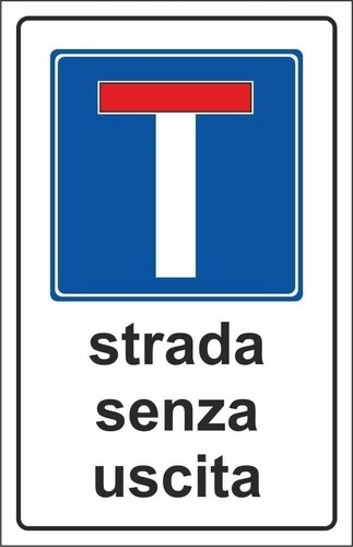 Cartello segnaletico strada - cartello,
