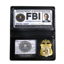 Supernatural Dean Winchester Federal Badge Porta Carte d'identità Prop Ruolo Divertente Cos
