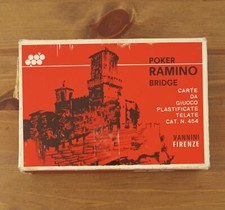 2x Mazzo Carte Da Gioco Vannini 454 Firenze Poker Bridge Ramino Vintage 