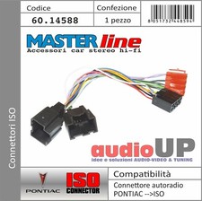 Connettore radio da ORIGINALE a ISO altoparlanti+alimentaz PONTIAC Solstice 07->