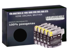 5 cartucce stampante compatibili black per Brother LC980 DCP 145C