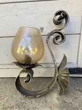 2 lampade applique in ferro battuto