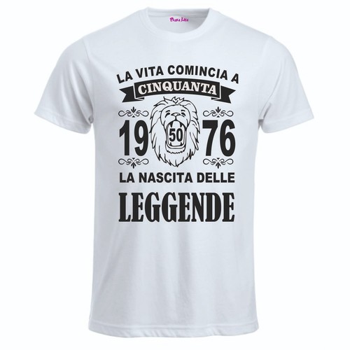 Shirt uomo donna scritta 50 - t-shirt,