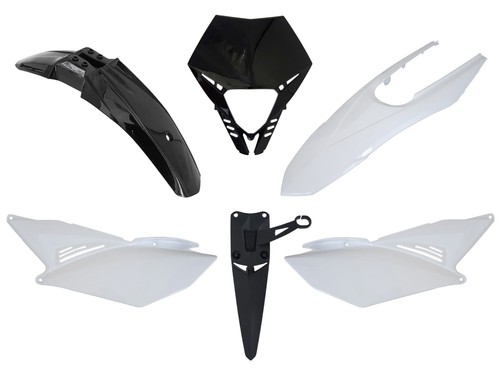 Kit carénages noir blanc - kit, 6