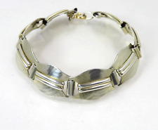 Bracciale Art Deco argento placcato oro braccialetto TEKA Pforzheim 935/1000 braccialetto argento