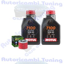 Kit Tagliando Olio Motul 7100 10W50 + Filtro Per Yamaha XV535 U 2GV 1982