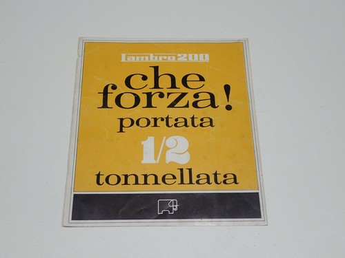 Innocenti lambro 200 - lambro, motocarro