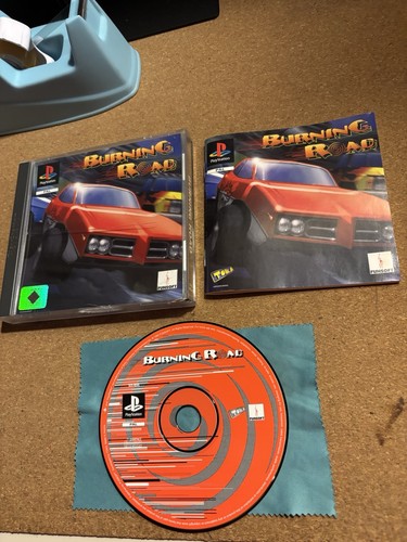 Burning road ps1 pal funsoft - burning,