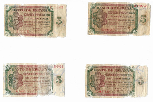 España pesetas gobierno de - 5,