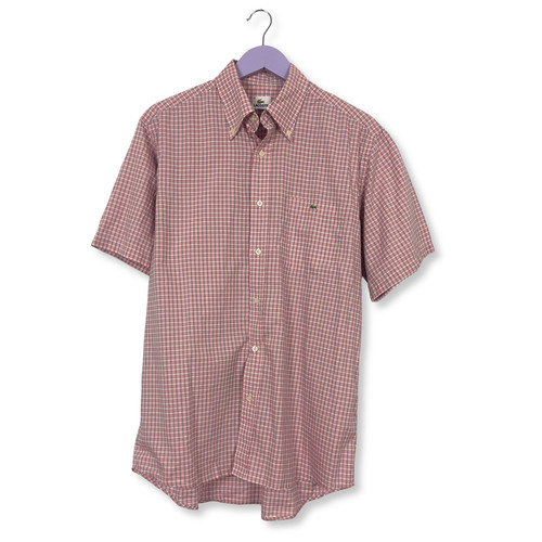 Camicia lacoste quadri rosa - camicia,