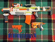 NERF N-Strike Modulus ECS-10 Blaster + NERF Elite Firestrike + NERF SnapFire