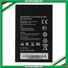 BATTERIA PER HUAWEI ASCEND Y3 2 II Y600 3G 4G HB505076RBC 2150MAH RICAMBIO NUOVA