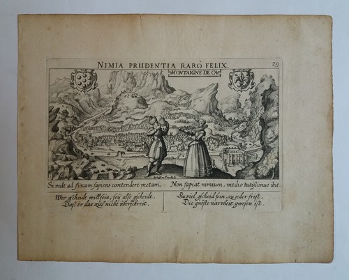 Veduta seravezza incisione - di,