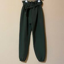 Pantaloni Larghi Aladino Harem Verde Casual Basic Classico Elegante Cerimonia