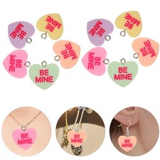  20 Pcs Charm Per Portachiavi Cuore Ciondolo Sospensione Incantesimo Il