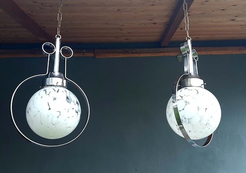 Coppia lampadari vetro - coppia,
