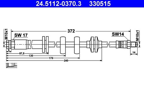 Tubo freno per fiat punto - freno,