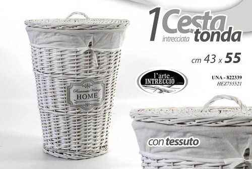 Cesta vimini portabiancheria - cesta,