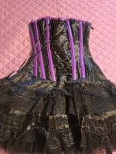 Abito Corsetto Burlesk Donna Gotico Halloween 