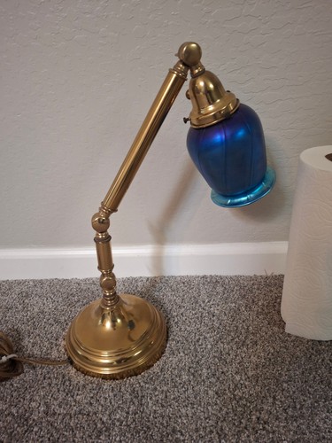 Lampada vintage ottone braccio