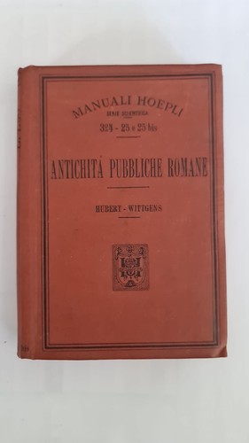 Manuali hoepli antichita - manuali, antichita'