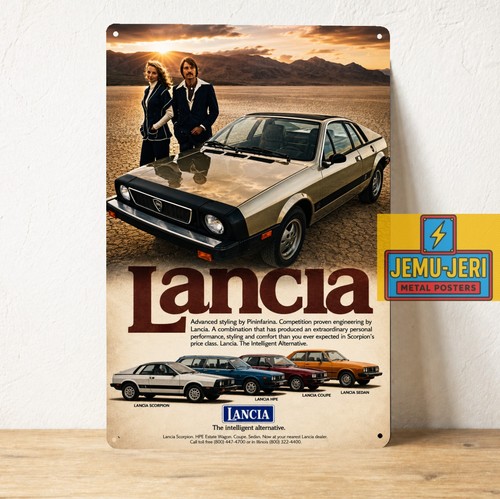 Insegna poster lancia - poster,