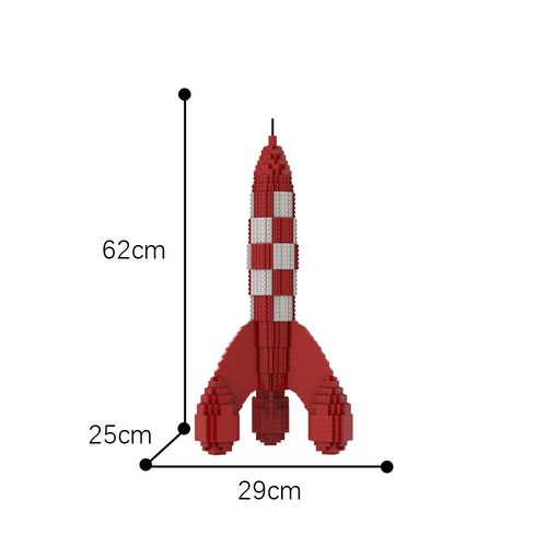 Razzo luna scacchi rosso - a,