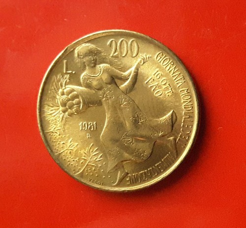 200 lire 1981 fao errore - lire,